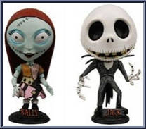 Jack & Sally (Extreme) from Nightmare Before Christmas - Head Knockers manufactured by Neca [Loose]