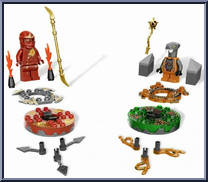 Weapon Pack from Ninjago - Spinner Sets manufactured by Lego [Loose]