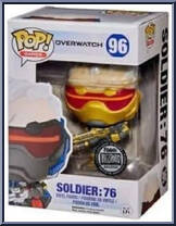 Soldier 76 (Gold) from Overwatch - Pop! Vinyl Figures manufactured by Funko [Front]