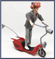 Pee-Wee Herman with Scooter from Pee-Wee's Playhouse - Basic Series manufactured by Matchbox [Loose]