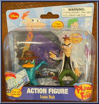 Perry / Dr. Doofenshmirtz from Phineas and Ferb - Scene Pack manufactured by Character Options [Front]