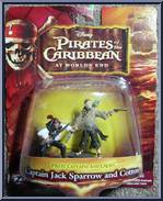 Captain Jack Sparrow and Cotton from Pirates of the Caribbean - At World's End - Mini Figures: Pirate Captains and Crews manufactured by Zizzle [Front]
