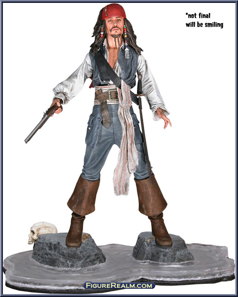 Captain Jack Sparrow Pirates of the Caribbean Curse of the Black Pearl Series 3 Neca Action Figure
