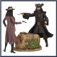 Angelica & Blackbeard in Jungle from Pirates of the Caribbean - On Stranger Tides - [6" Scale] - Movie Moments manufactured by Jakks Pacific [Loose]