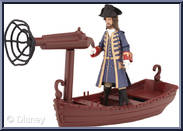 Captain Barbossa (Long Boat & Firing Projectile Net) Action Figure