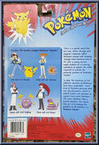 Pikachu #25 / Trainer Ash from Pokemon - Trainers manufactured by Hasbro [Back]