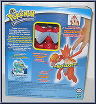 Scizor from Pokemon - Johto League Champion - Ultra Battle manufactured by Hasbro [Back]