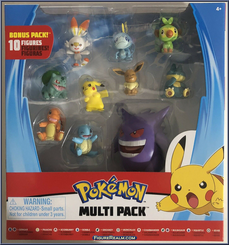 10 Figures Bonus Pack! Pokemon MultiPack Jazwares Action Figure
