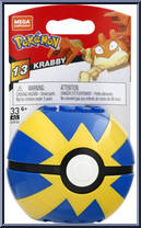 Krabby from Pokemon - Poke Ball - Series 13 manufactured by Mega Brands [Front]