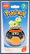 Larvitar from Pokemon - Poke Ball - Series 7 manufactured by Mega Brands [Front]