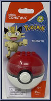 Meowth from Pokemon - Poke Ball - Series 2 manufactured by Mega Brands [Front]
