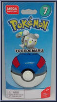 Togedemaru from Pokemon - Poke Ball - Series 7 manufactured by Mega Brands [Front]
