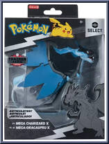 Mega Charizard (Mega-Dracaufeu X) (Trainer Team) from Pokemon Select - Series 9 manufactured by Jazwares [Front]