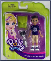 Selfie Stick Nicolas from Polly Pocket - Basic Series manufactured by Mattel [Front]