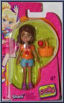 Shani (Orange Shirt / Blue Shorts) from Polly Pocket - Basic Series manufactured by Mattel [Front]
