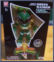 Tokyo Vinyl Mighty Morphin Green Ranger Glow in the Dark (WWCC) from Power Rangers Dino Charge - Exclusives manufactured by Bandai [Front]