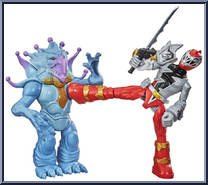Red Ranger vs Doomsnake from Power Rangers Dino Fury - Battle Attackers manufactured by Hasbro [Loose]