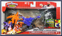 Dino Cycle and Graphite Ranger from Power Rangers Dino Super Charge - Dino Cycles manufactured by Bandai [Front]