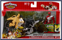 Dino Cycle and Red Ranger from Power Rangers Dino Super Charge - Dino Cycles manufactured by Bandai [Front]