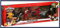Dino Cycle Mega 2-Pack (Red / Black) from Power Rangers Dino Super Charge - Dino Cycles manufactured by Bandai [Front]