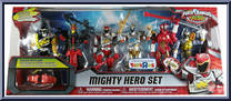 Mighty Hero Set from Power Rangers Dino Super Charge - Exclusives manufactured by Bandai [Front]