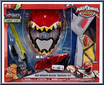 Red Ranger Deluxe Training Set from Power Rangers Dino Super Charge - Role Play manufactured by Bandai [Front]