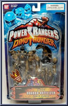 Black Quadro-Battlized Power Ranger from Power Rangers Dino Thunder - Quadro-Battlized manufactured by Bandai [Front]