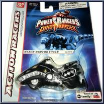 Black Raptor Cycle from Power Rangers Dino Thunder - Action Racers manufactured by Bandai [Front]