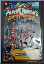 Red Quadro Super-Battlized Power Ranger from Power Rangers Dino Thunder - Quadro-Battlized manufactured by Bandai [Front]