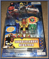 Thundersaurus Megazord (Green Arm) from Power Rangers Dino Thunder - Action Megazords manufactured by Bandai [Front]