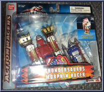 Thundersaurus Morphin Racer from Power Rangers Dino Thunder - Action Racers manufactured by Bandai [Front]