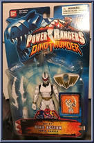 White Dino Action Power Ranger from Power Rangers Dino Thunder - Basic Series manufactured by Bandai [Front]