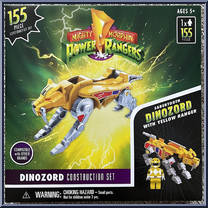 Sabertooth Dinozord with Yellow Ranger Action Figure