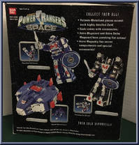 Astro Megazord from Power Rangers in Space - Astro Zords manufactured by Bandai [Back]