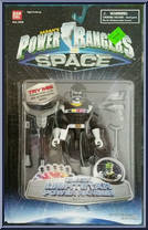 Black Lightstar Power Ranger from Power Rangers in Space - Lightstar Power Rangers manufactured by Bandai [Front]
