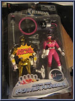 Astro Pink Power Ranger / Yellow Bonus Figure Action Figure