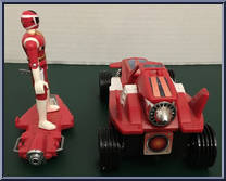 Deluxe Red Galactic Rover from Power Rangers in Space - Galactic Rovers manufactured by Bandai [Loose]