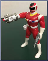 Red Mega Launching Power Ranger from Power Rangers in Space - Mega Launching manufactured by Bandai [Loose]