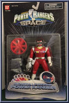Red Mega Launching Power Ranger from Power Rangers in Space - Mega Launching manufactured by Bandai [Front]