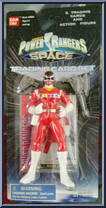Red Space Ranger from Power Rangers in Space - Trading Card Set manufactured by Bandai [Front]