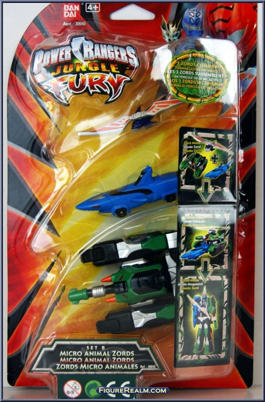 Set B Micro Animal Zords - Power Rangers Jungle Fury - Micro - Bandai Action Figure Set B Micro Animal Zords - Power Rangers Jungle Fury - Micro - Bandai Action Figure