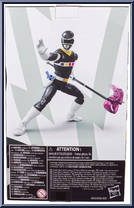 In Space Black Ranger from Power Rangers Lightning Collection - In Space manufactured by Hasbro [Back]