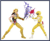 Mighty Morphin Yellow Ranger / Mighty Morphin Scorpina from Power Rangers Lightning Collection - Mighty Morphin manufactured by Hasbro [Loose]