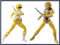 Mighty Morphin Yellow Ranger / Mighty Morphin Scorpina from Power Rangers Lightning Collection - Mighty Morphin manufactured by Hasbro [Loose]