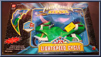 Green Lightspeed Cycle from Power Rangers Lightspeed Rescue - Lightspeed Cycles manufactured by Bandai [Front]