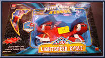 Red Lightspeed Cycle from Power Rangers Lightspeed Rescue - Lightspeed Cycles manufactured by Bandai [Front]