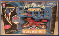 Red Trans-Armor Cycle from Power Rangers Lightspeed Rescue - Trans-Armor Cycles manufactured by Bandai [Front]