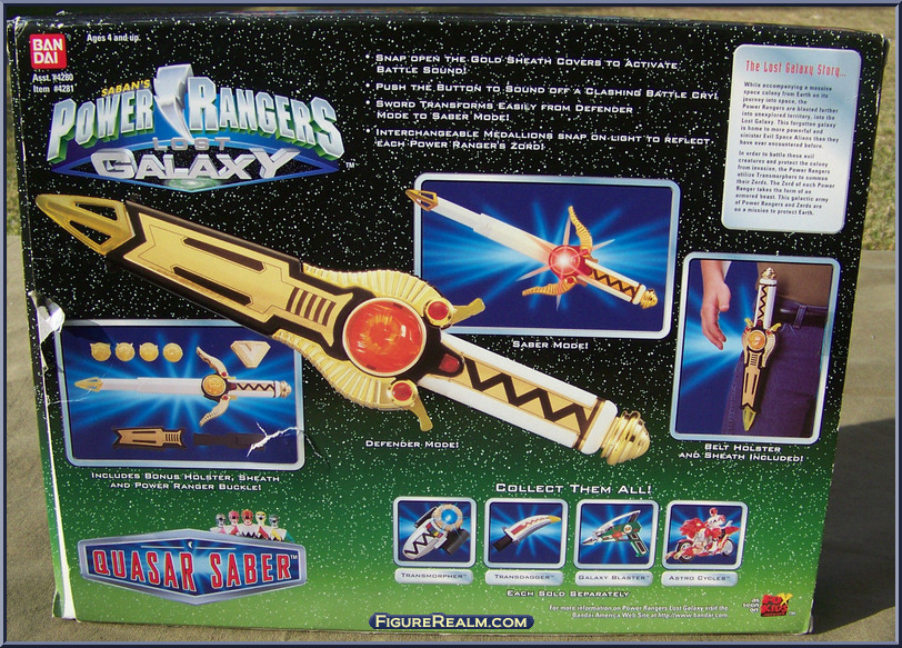 power rangers lost galaxy quasar saber replica