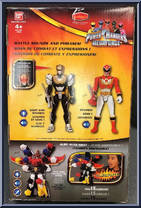 Deluxe Mega Red Ranger from Power Rangers Megaforce - Deluxe manufactured by Bandai [Back]