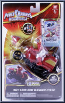 Sky Lion Red Ranger Cycle from Power Rangers Megaforce - Cycles manufactured by Bandai [Front]